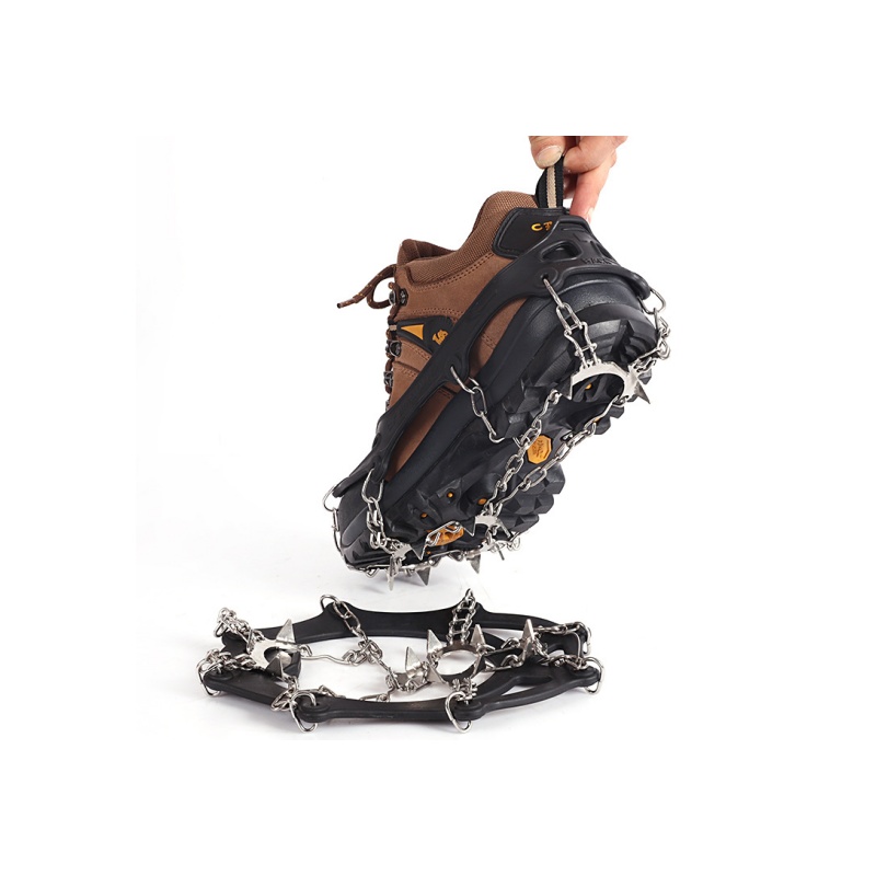11Spikes Chain Ice Crampons for Winter Hiking