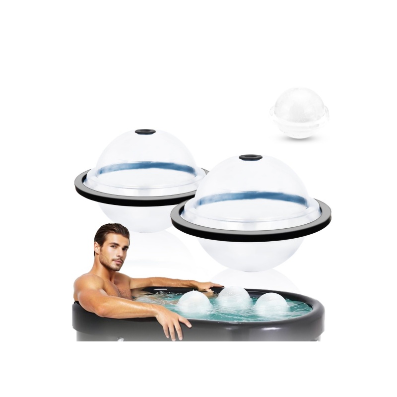 Extra Large Sphere Ice Molds for Ice Bath